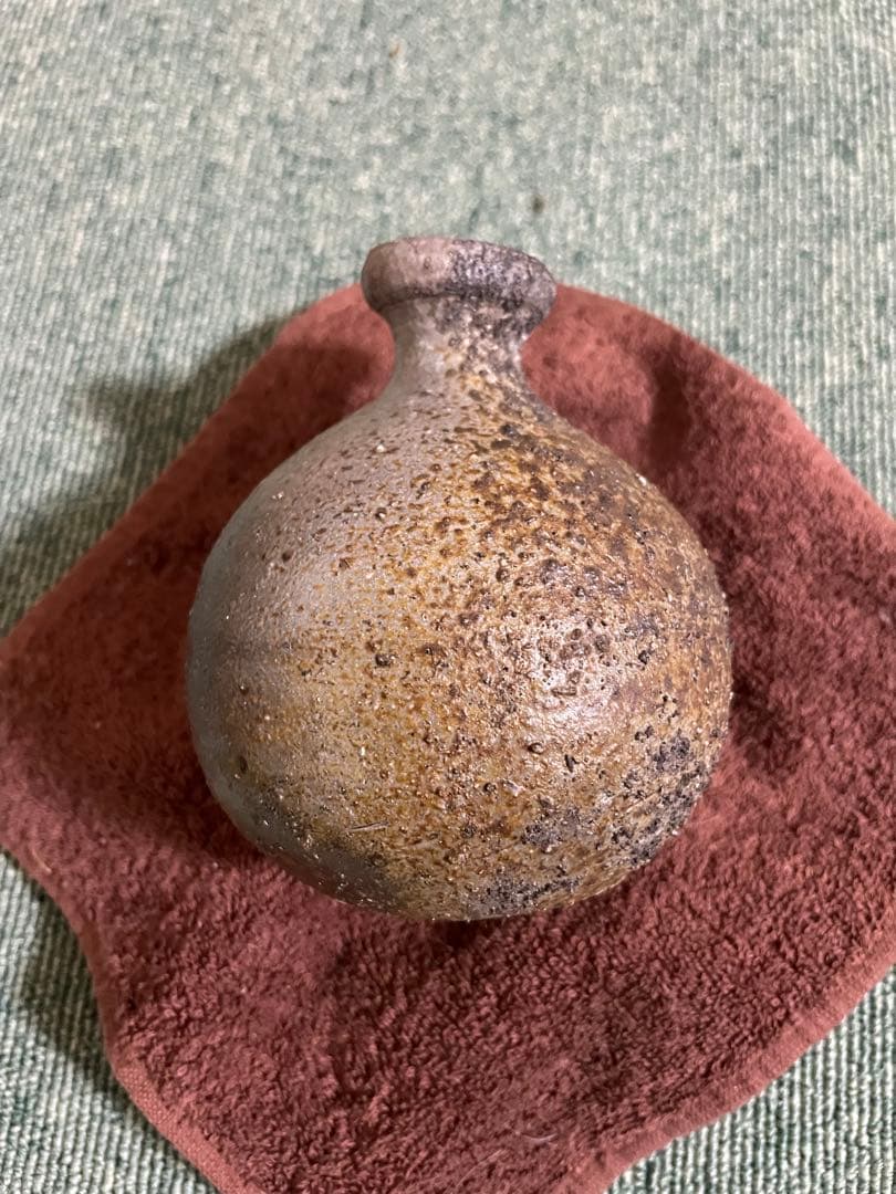 備前焼　希少　灰かぶり徳利(1)