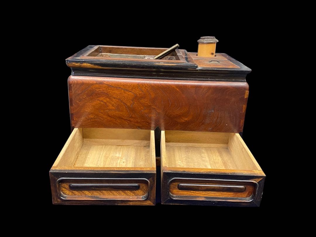 長火鉢　火鉢　引き出し付　アンティーク　コレクション