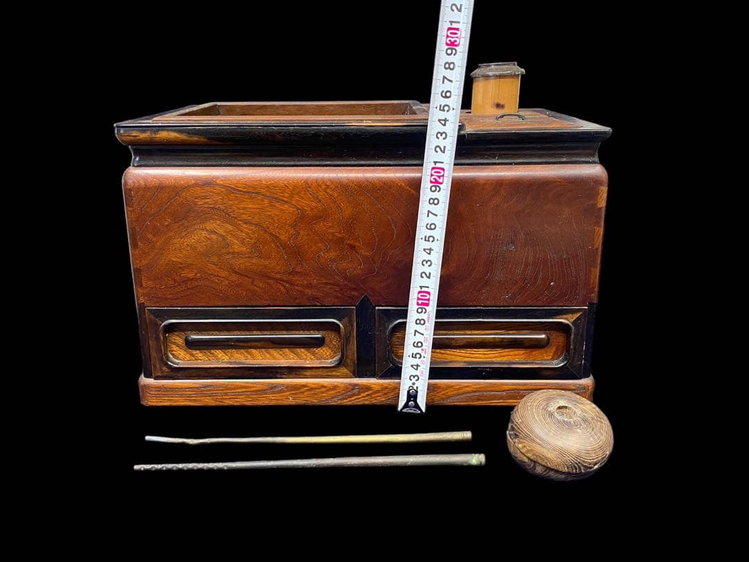 長火鉢　火鉢　引き出し付　アンティーク　コレクション