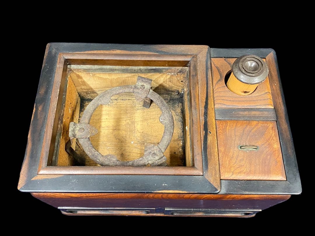 長火鉢　火鉢　引き出し付　アンティーク　コレクション