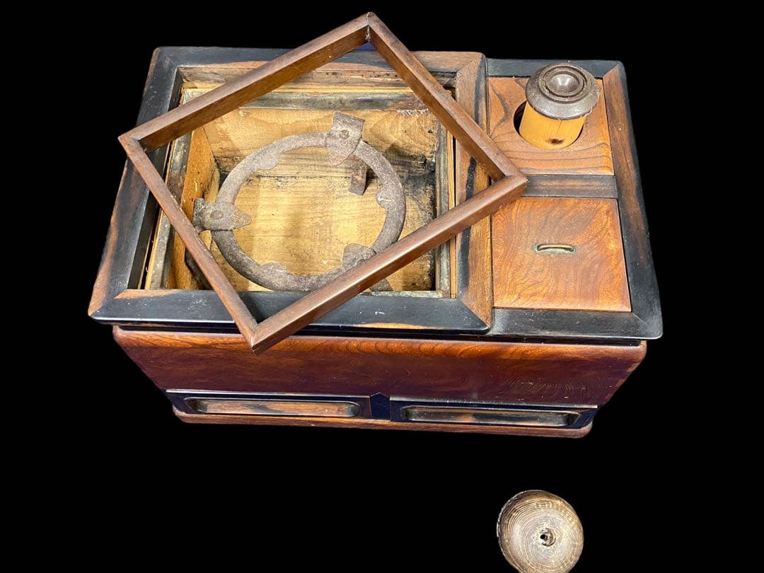 長火鉢　火鉢　引き出し付　アンティーク　コレクション