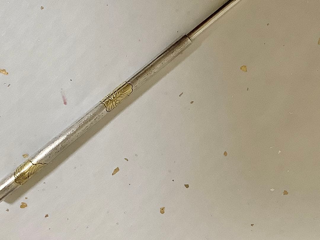 振り出し箸　金家紋？入り　ビンテージ　茶道　野点セット