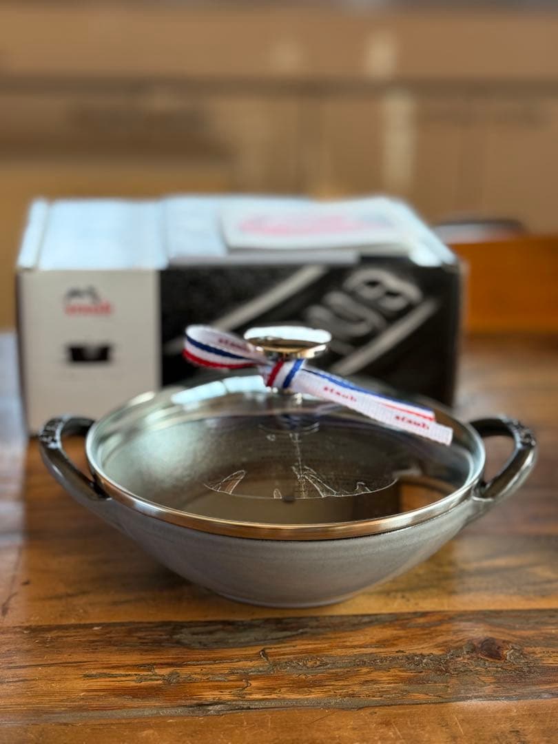 《kb.ma-bo0723》 ストウブ ベビーウォック グレー×2