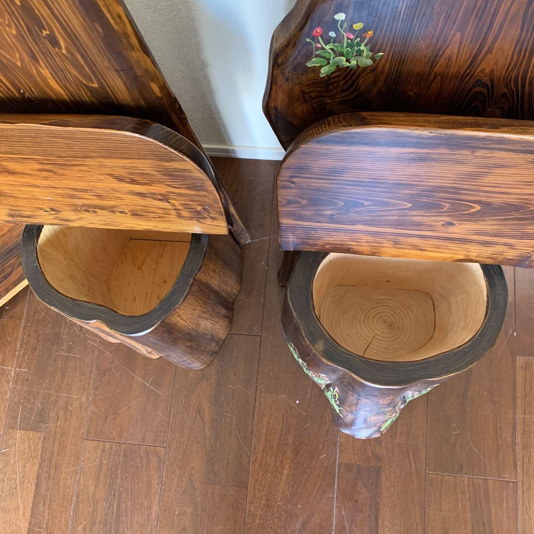 切株　丸太　スツール　椅子　ベンチ　収納　ランプ　まとめ　セット