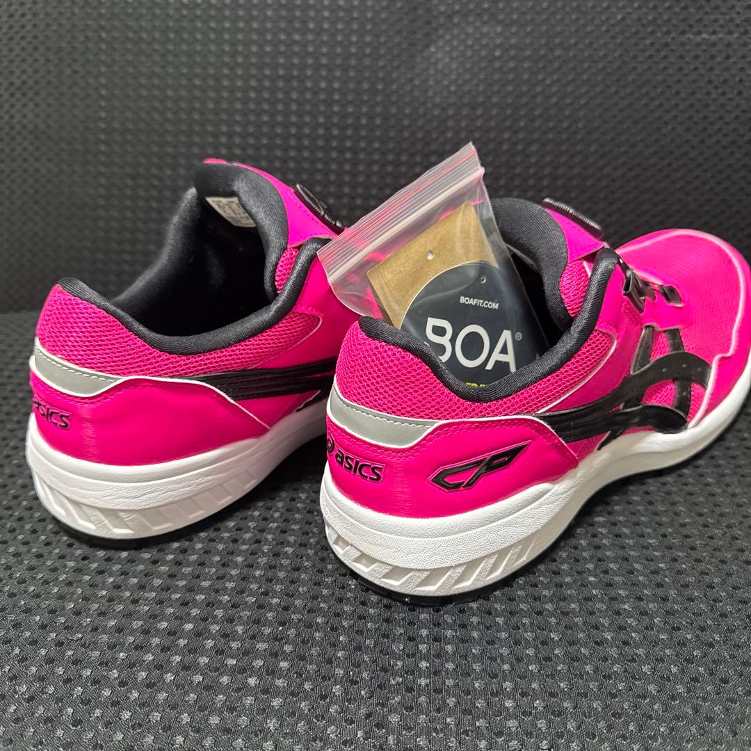 ASICS BOAシステム安全靴 ピンク - メルカリ
