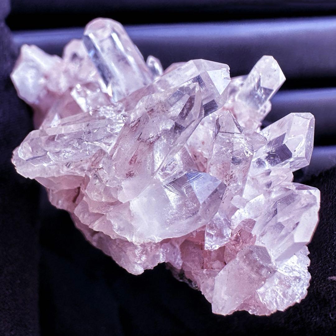 爆レア❗️高透明度❗️キラキラ♡ピンクレムリアンクォーツクラスター水晶A1538