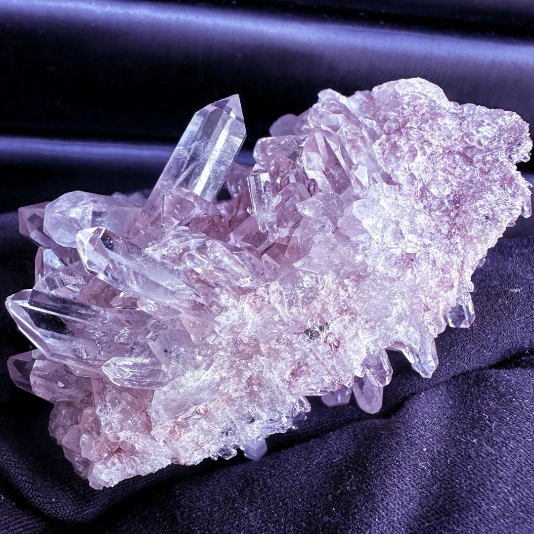 爆レア❗️高透明度❗️キラキラ♡ピンクレムリアンクォーツクラスター水晶A1538