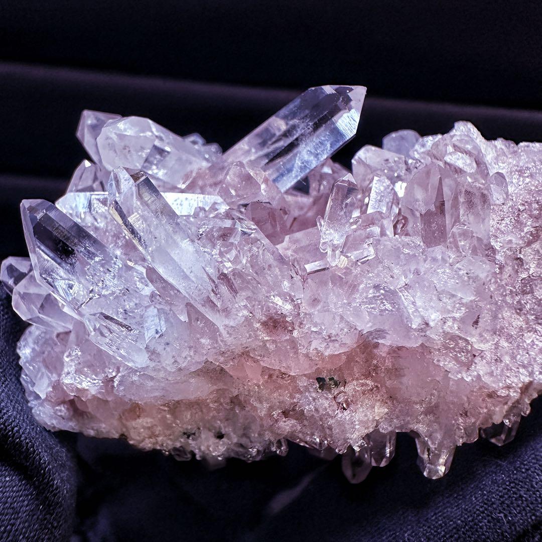 爆レア❗️高透明度❗️キラキラ♡ピンクレムリアンクォーツクラスター水晶A1538