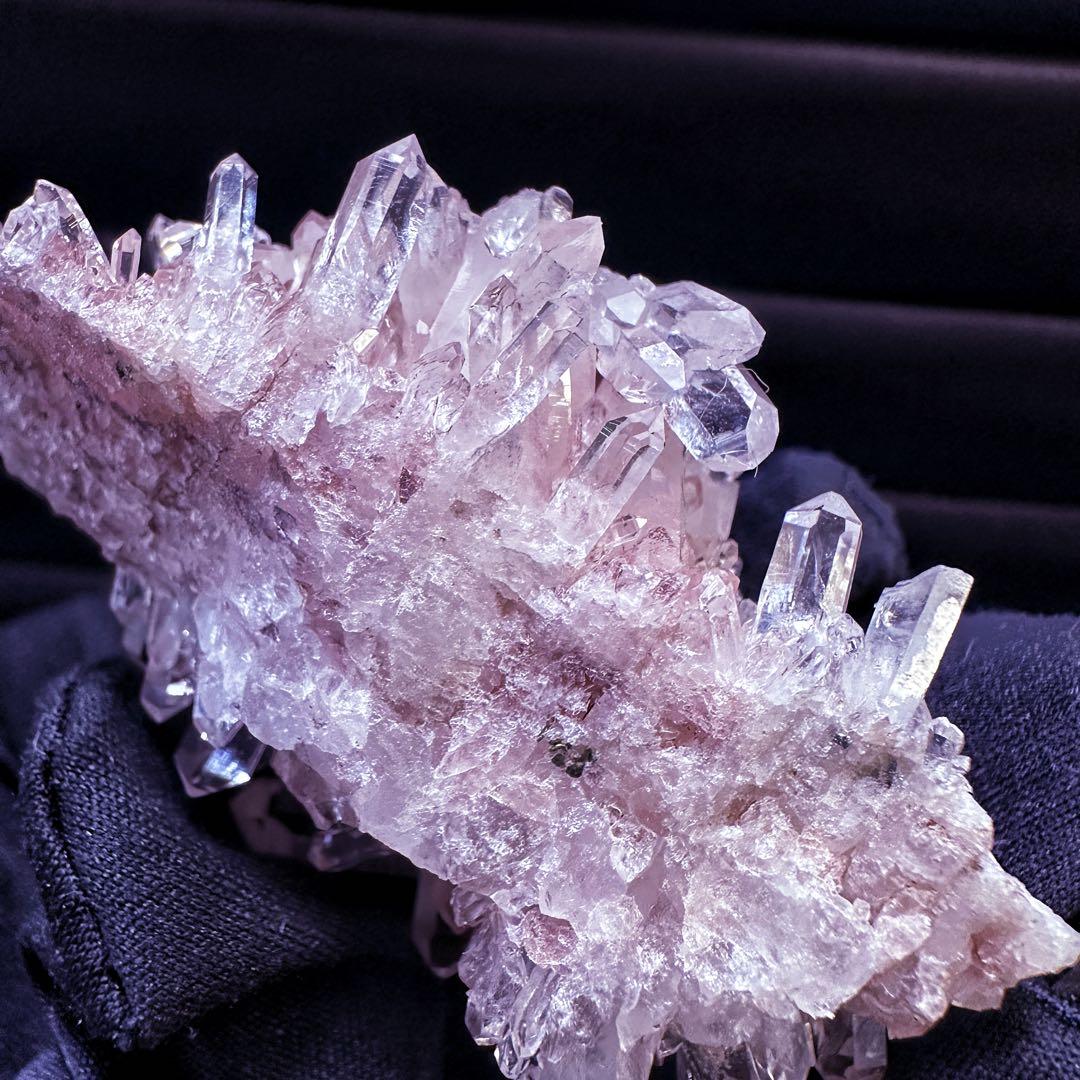 爆レア❗️高透明度❗️キラキラ♡ピンクレムリアンクォーツクラスター水晶A1538