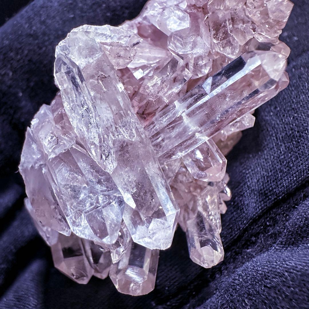 爆レア❗️高透明度❗️キラキラ♡ピンクレムリアンクォーツクラスター水晶A1538