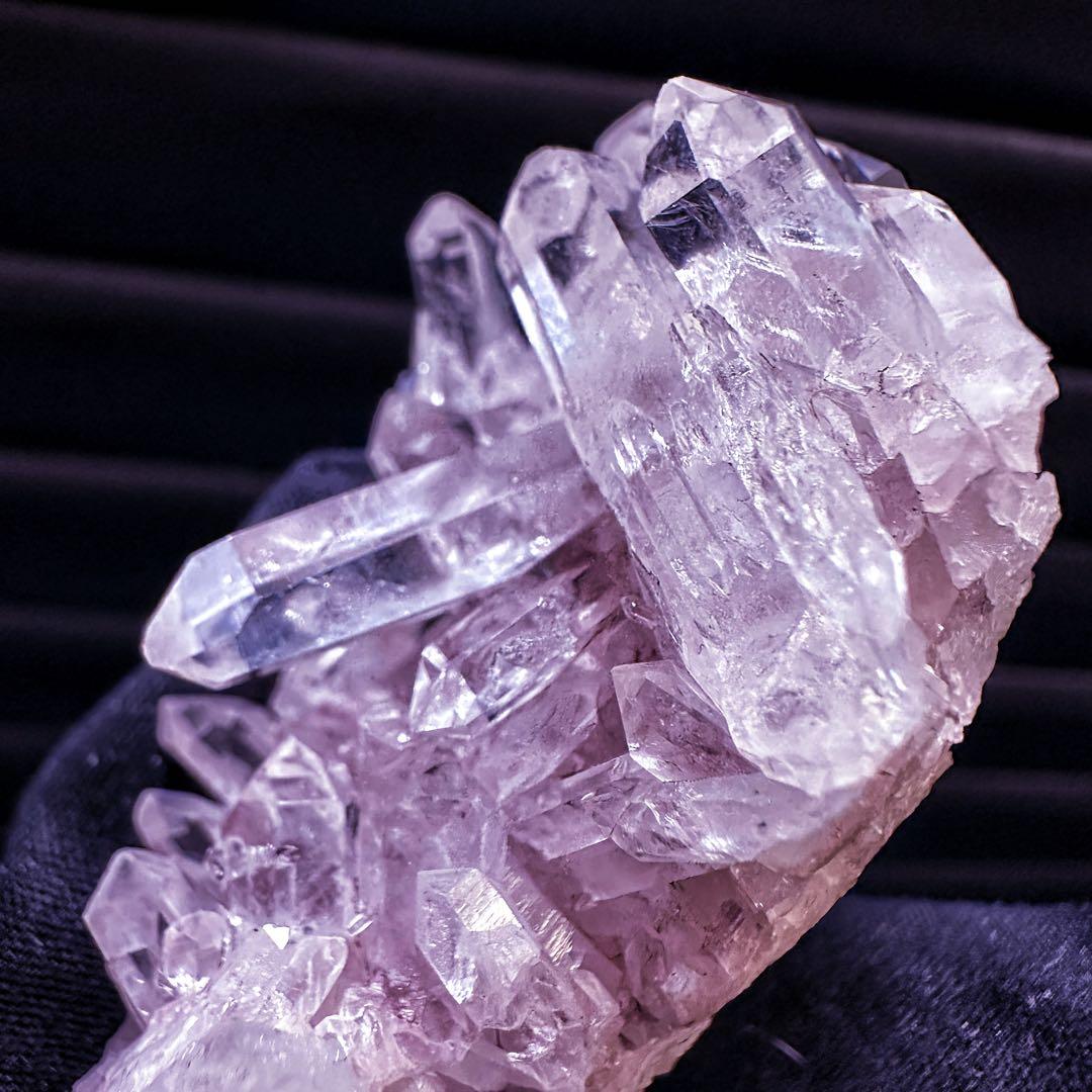 爆レア❗️高透明度❗️キラキラ♡ピンクレムリアンクォーツクラスター水晶A1538