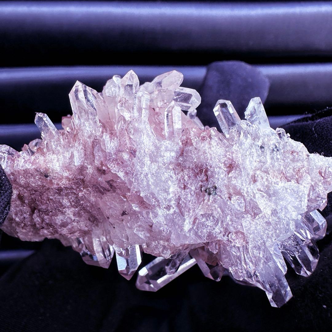 爆レア❗️高透明度❗️キラキラ♡ピンクレムリアンクォーツクラスター水晶A1538