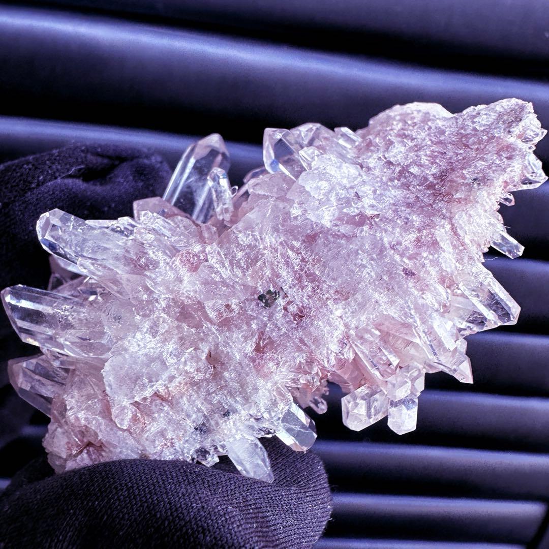 爆レア❗️高透明度❗️キラキラ♡ピンクレムリアンクォーツクラスター水晶A1538