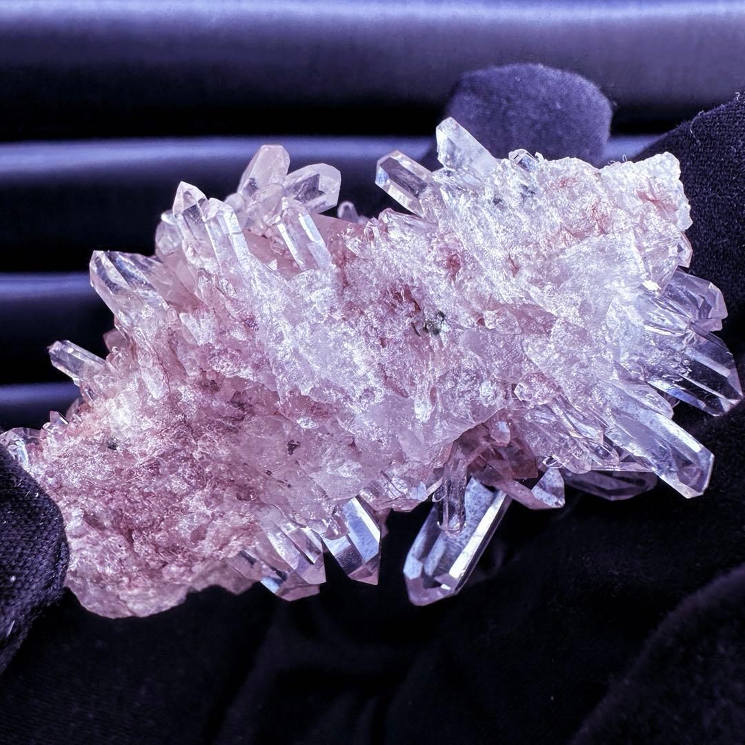 爆レア❗️高透明度❗️キラキラ♡ピンクレムリアンクォーツクラスター水晶A1538