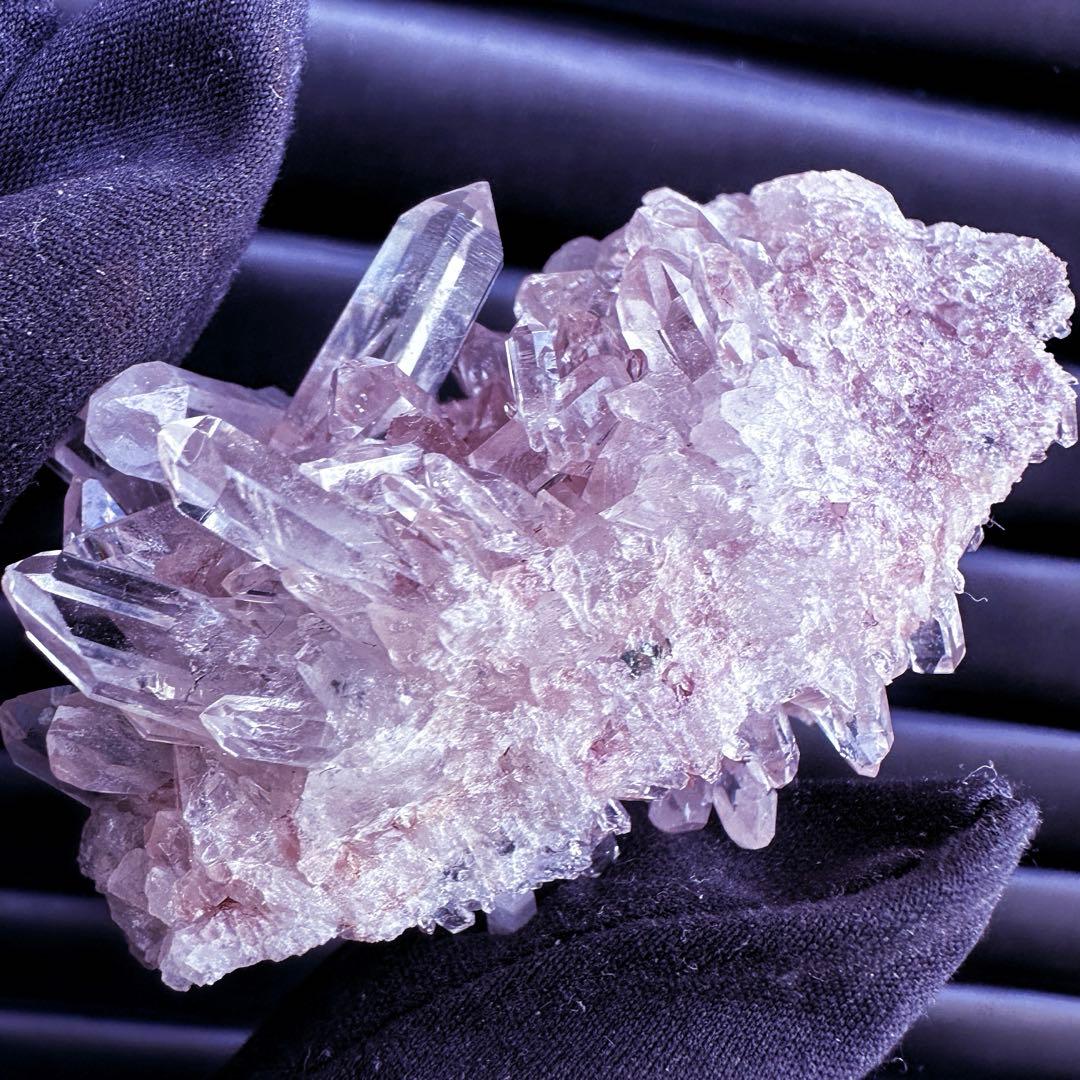 爆レア❗️高透明度❗️キラキラ♡ピンクレムリアンクォーツクラスター水晶A1538