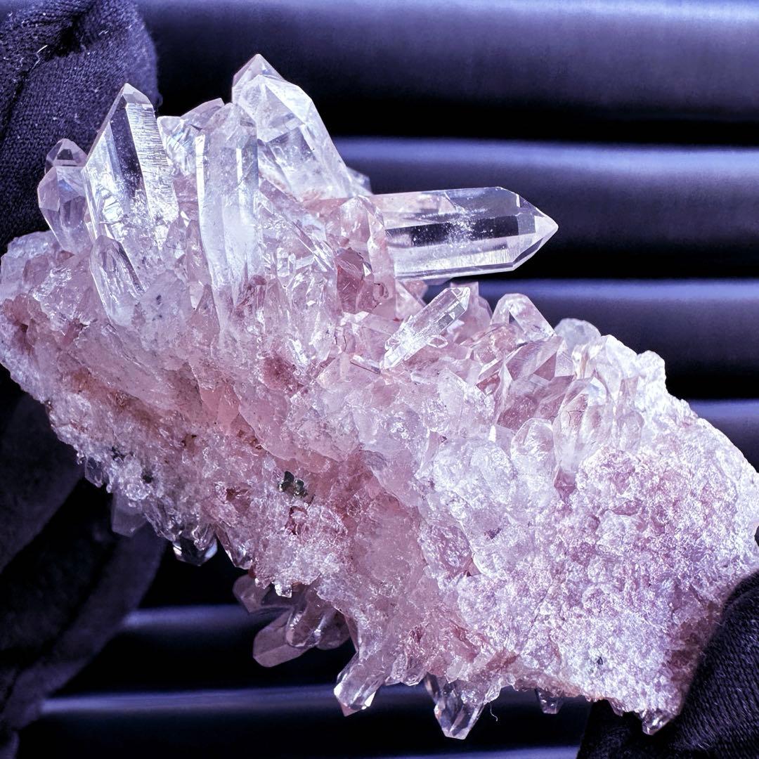 爆レア❗️高透明度❗️キラキラ♡ピンクレムリアンクォーツクラスター水晶A1538