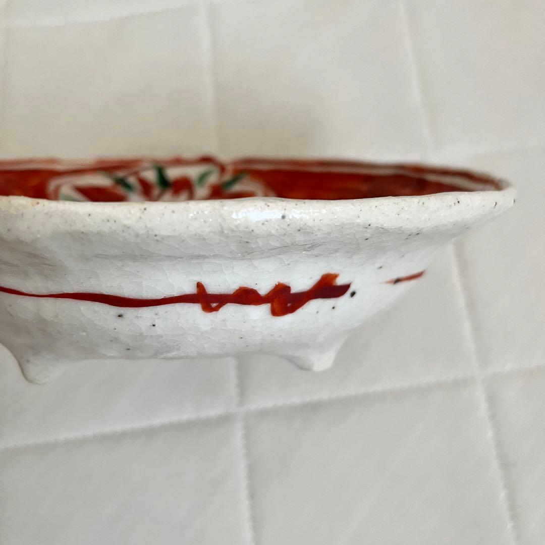 黒岩卓実 たくみ窯 赤絵 足付き 楕円鉢 和食器 - メルカリ