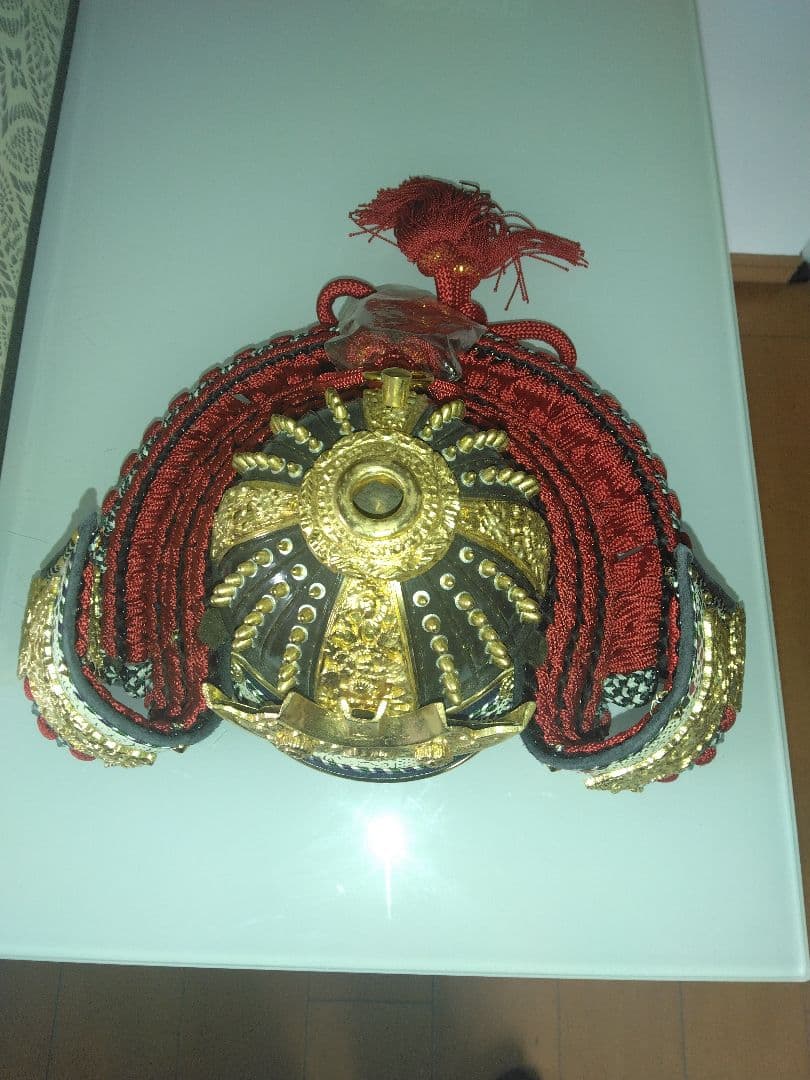 （美品）兜飾り中古一式　秀月　金色　京造り　高級