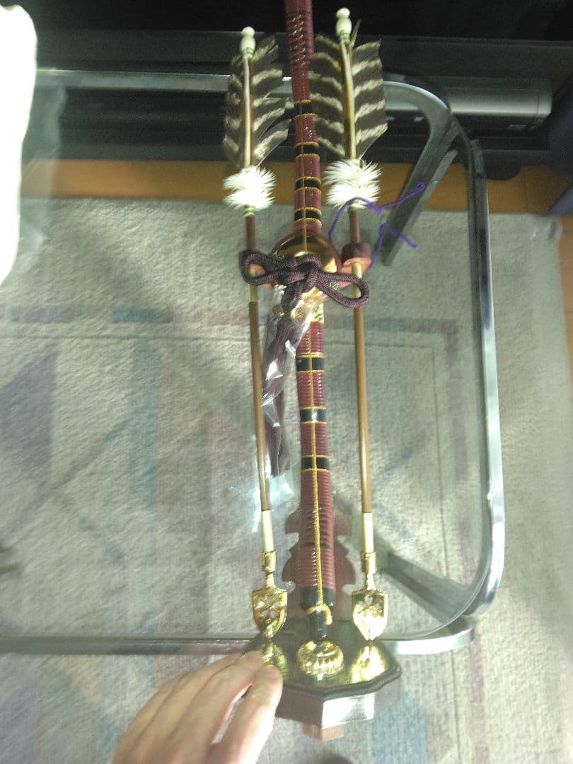 （美品）兜飾り中古一式　秀月　金色　京造り　高級