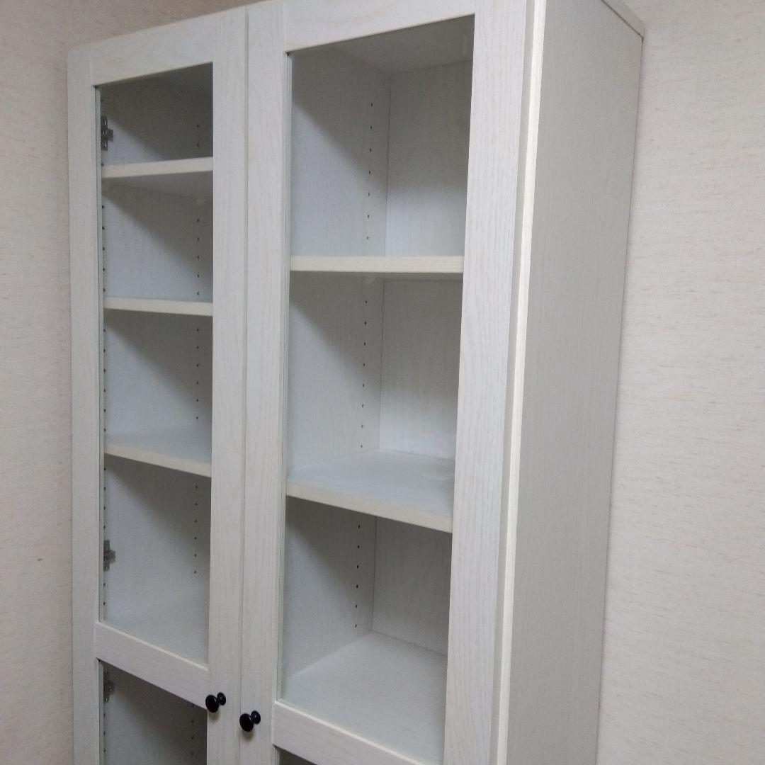【匿名配送】【7/6まで値下げ】ガラス扉付き本棚