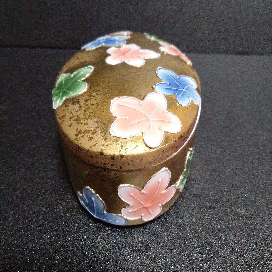 未使用 有田焼 文山窯 金桜紋 陶箱　お祝い