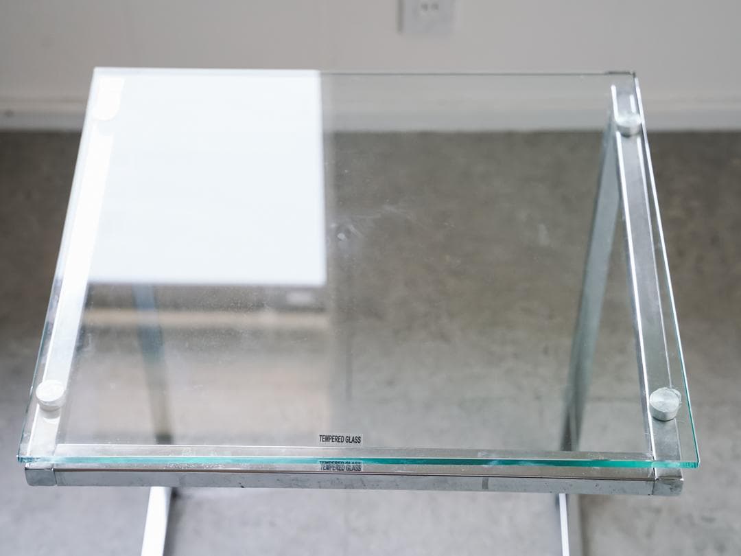 vintage ガラス サイドテーブル モダン・ミッドセンチュリー