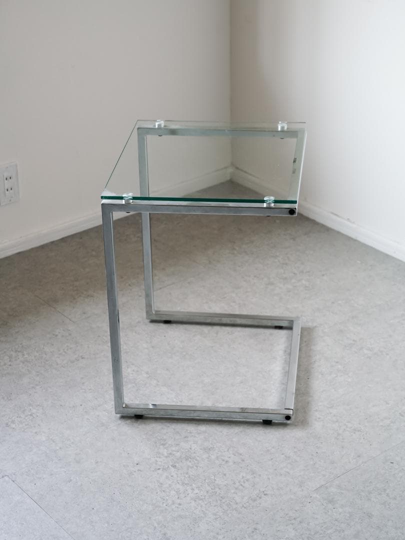 vintage ガラス サイドテーブル モダン・ミッドセンチュリー