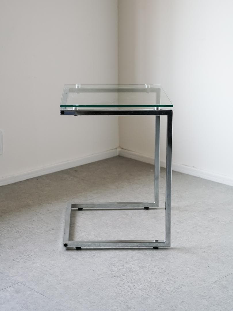 vintage ガラス サイドテーブル モダン・ミッドセンチュリー