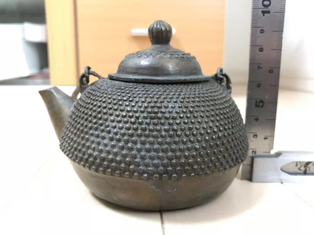 銅瓶 大明宣徳年制急須 銘あり