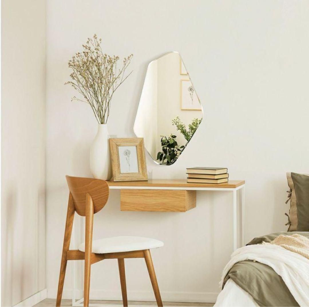 エコメルカリ便限定/塩川光明堂 ミラー クォーツ-450 W300×H450 鏡