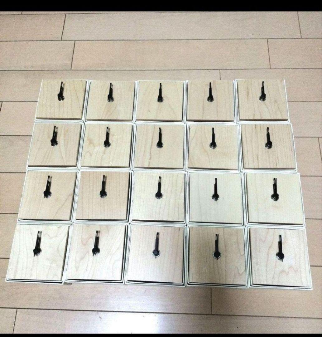 バラ売り可！　新品　未使用　木製時計　20点　レーザー加工　まとめ　送料無料