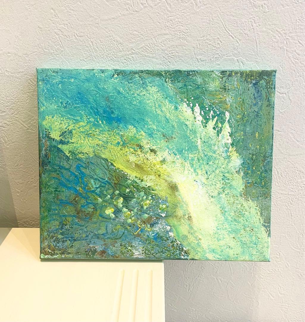 149 抽象画 アクリル画 アート 原画 キャンバスボード F3 大自然の舞い