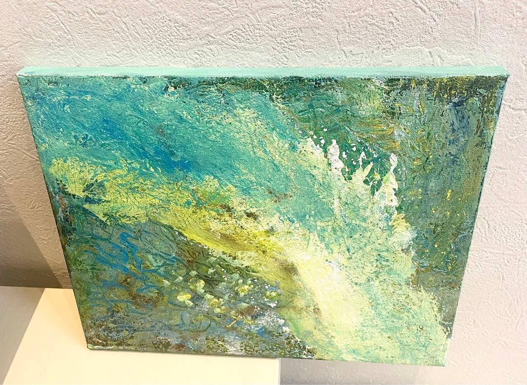 149 抽象画 アクリル画 アート 原画 キャンバスボード F3 大自然の舞い
