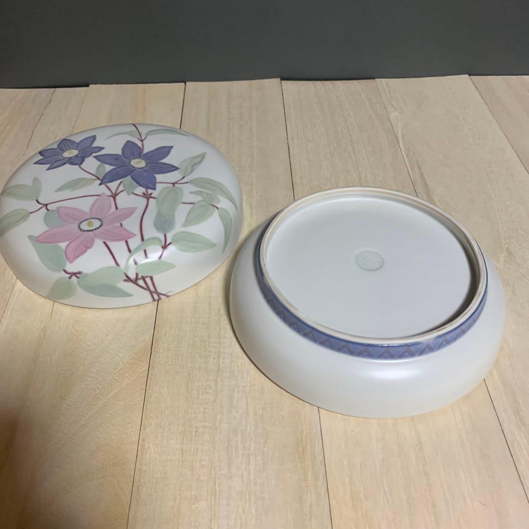 筒井廣明 葆光彩磁鉄仙文 蓋物 共箱