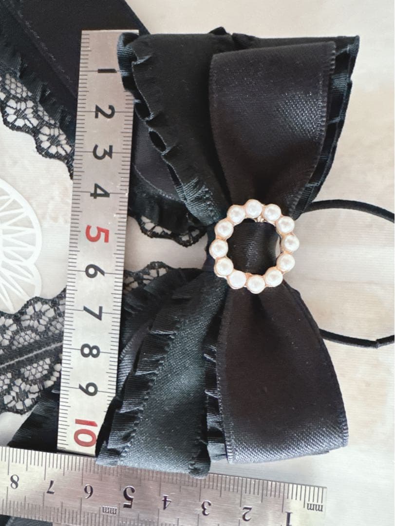 ロングリボンNo.17☆マットサテン☆ブラック