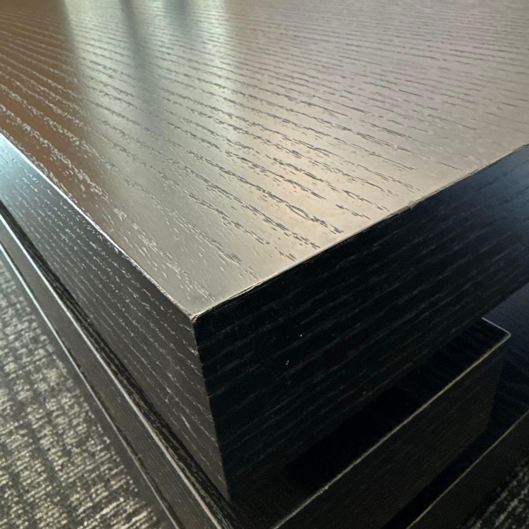 センターテーブル　ブラックオーク突板　長方形