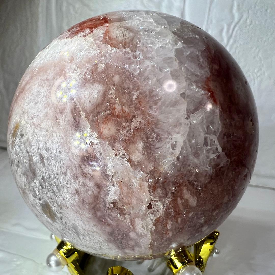 C、ピンクアメジスト⭐️丸玉⭐️桜瑪瑙⭐️フラワーアゲート⭐️花瑪瑙⭐️スフィア⭐️天然石