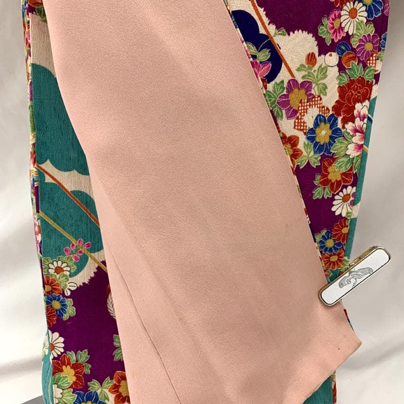 601aj64□ジュニア着物 アンティーク ハーフ成人式 卒業式 十三参り