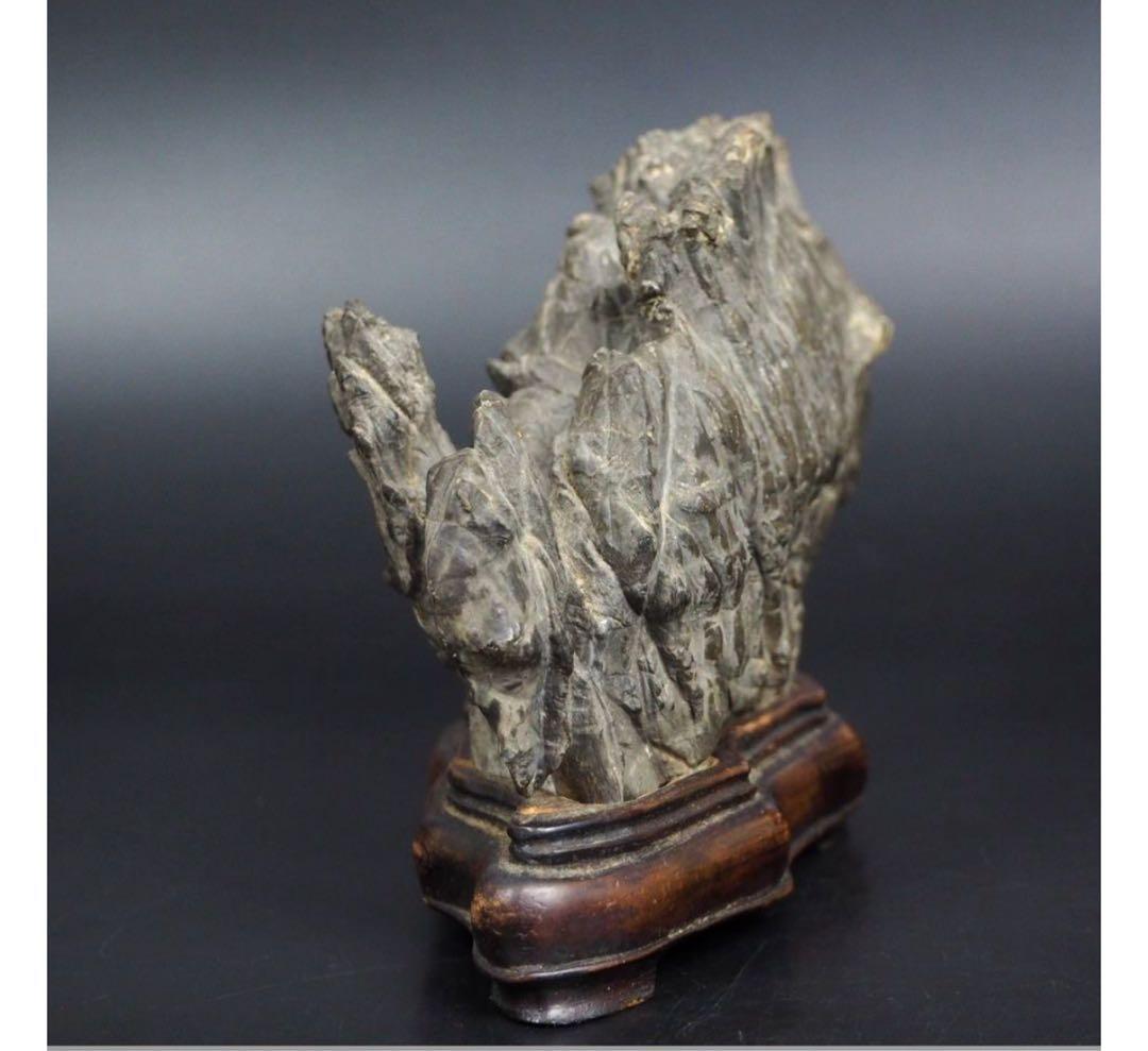 送料無料　鑑賞石愛好家蒐集品　山水石　鑑賞石 天然石 盆石 奇石