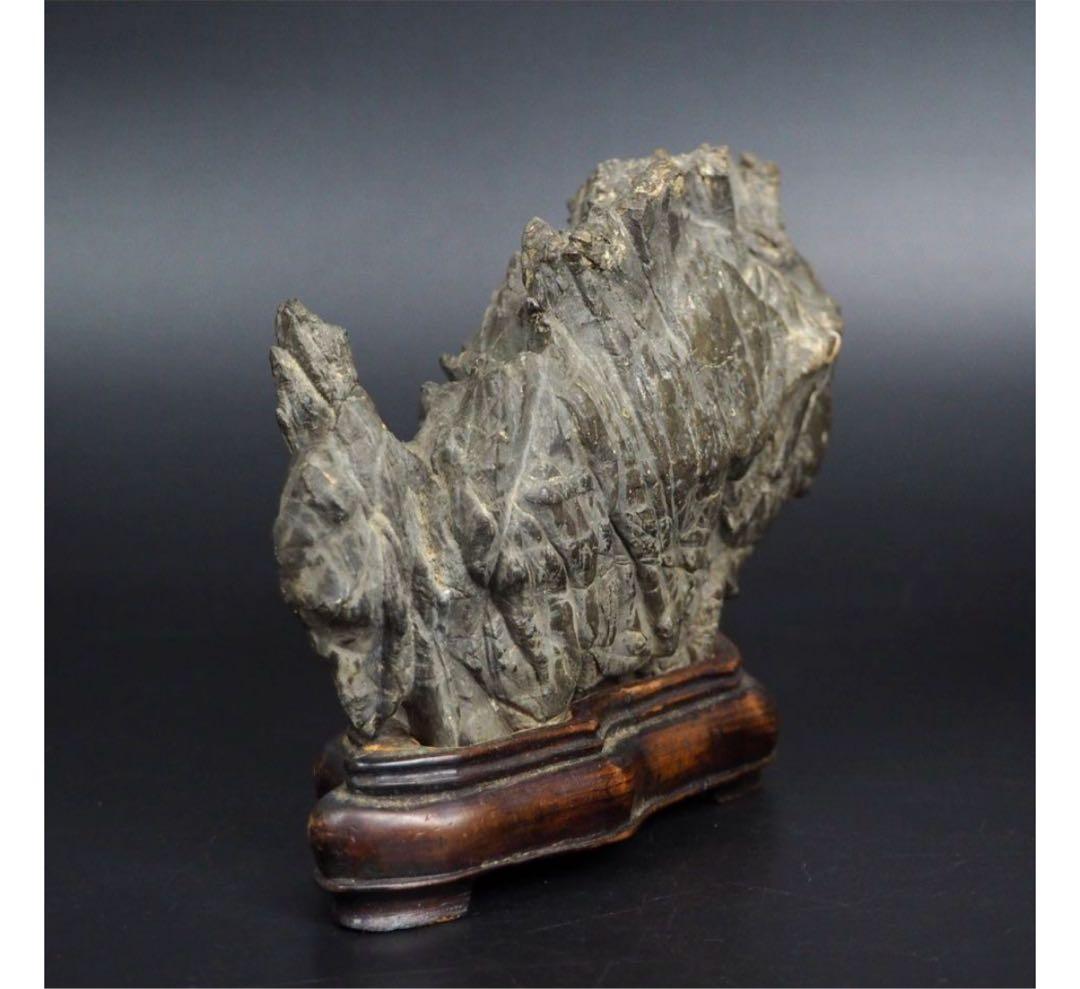 送料無料　鑑賞石愛好家蒐集品　山水石　鑑賞石 天然石 盆石 奇石