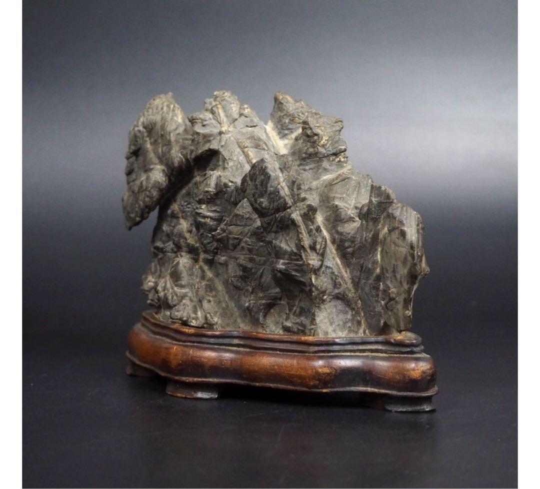 送料無料　鑑賞石愛好家蒐集品　山水石　鑑賞石 天然石 盆石 奇石