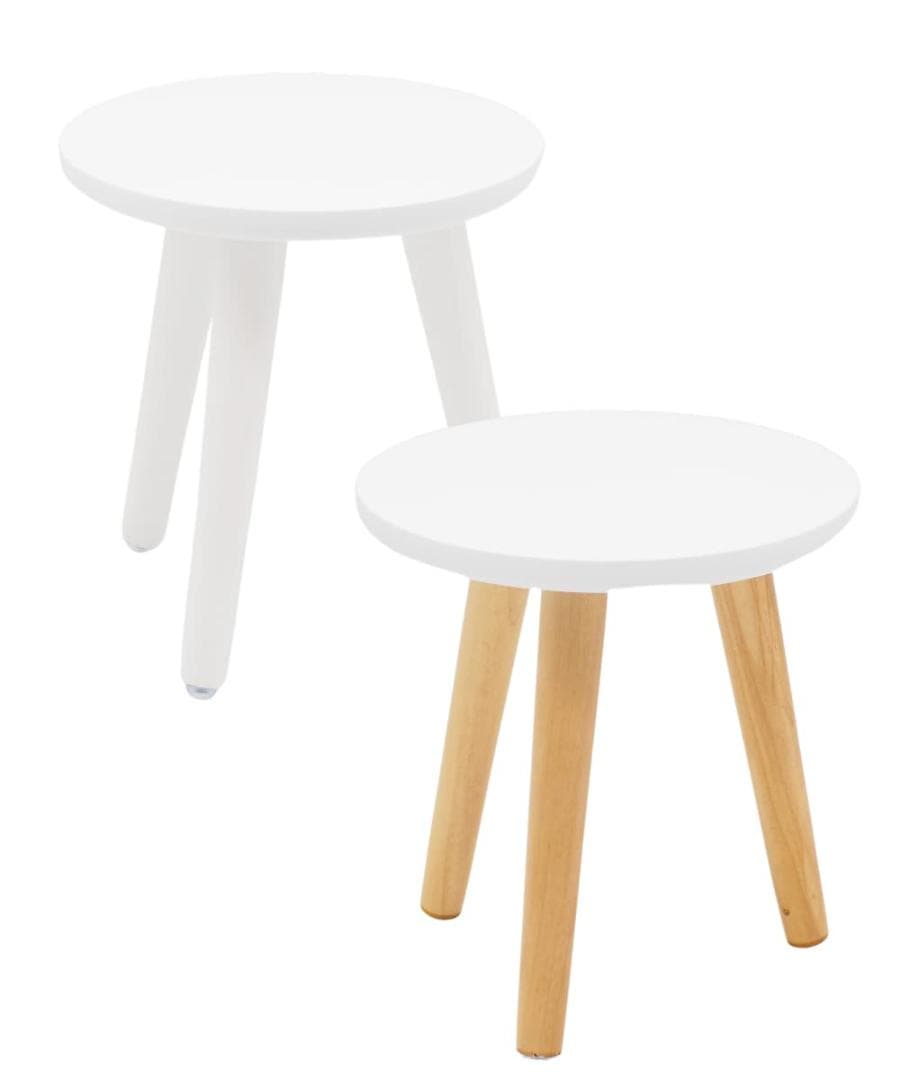 2個 スツール 木製 組立式 フラワースタンド 花台 プランタースタンド