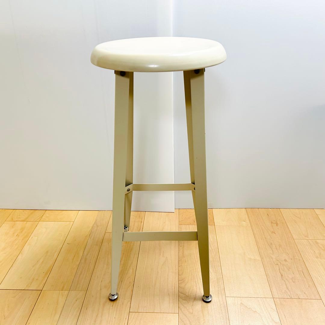 廃盤希少 IKEA ハイスツール TORBEN アイボリー イケア 鋼製①