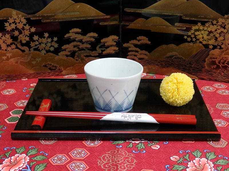 古伊万里 染付 桧垣草紋の図 蕎麦猪口 江戸期 080AS-CDf - メルカリ