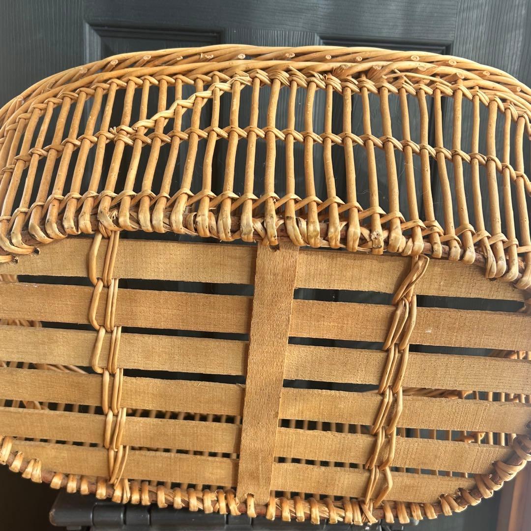 フランス　柳　バスケット　パニエ　かご　工芸　民藝
