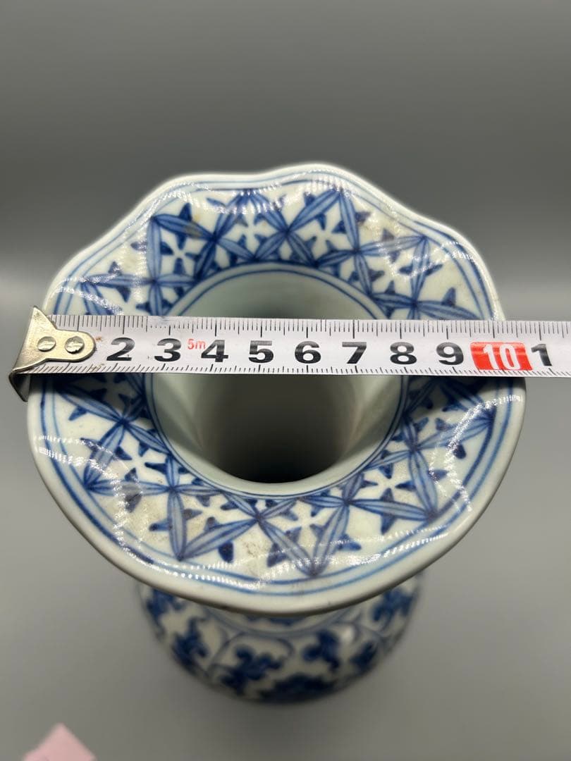 骨董美品】中国古代 青花模様 壺