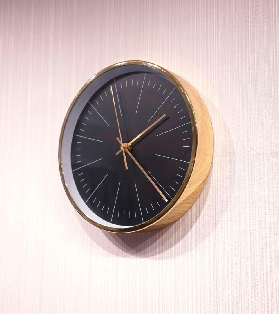 廃番 ボーコンセプト 壁掛け時計 ウォールクロック ゴールド × ブラック レア