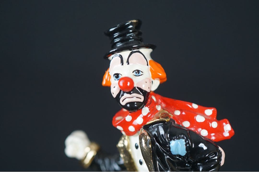 Ron Lee 作 ピエロ フィギュアリン 大理石 アメリカ製 エディション無し