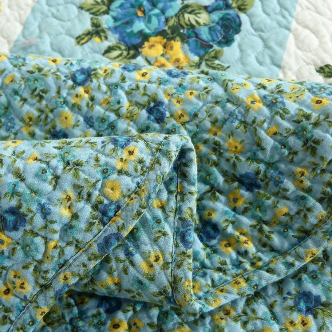 キルトベッドカバー4点セット綿マルチカバー キルティング 5099