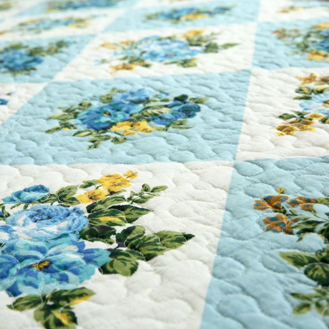 キルトベッドカバー4点セット綿マルチカバー キルティング 5099